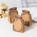 25 Mini Mason Jar Shaped Paper Gift Boxes with Jute Rope Ties - Natural BOX_5X3_POCH_NAT