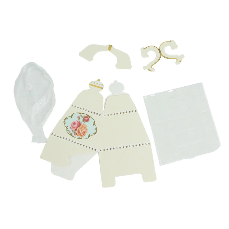 25 Mini Teapot 4" Wedding Favor Boxes with Ribbons