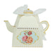 25 Mini Teapot 4" Wedding Favor Boxes with Ribbons BOX_3X3_TEA01_IVR