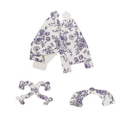 25 Mini Teapot 5" x 4" Gift Boxes with French Toile Floral Print