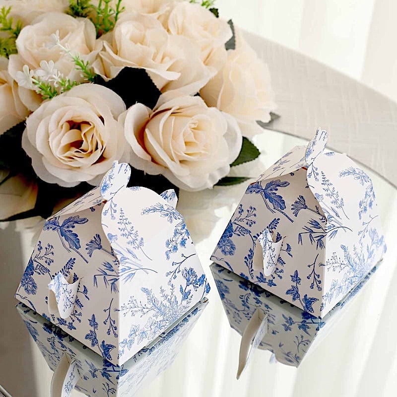 25 Mini Teapot Gift Boxes with Floral Print