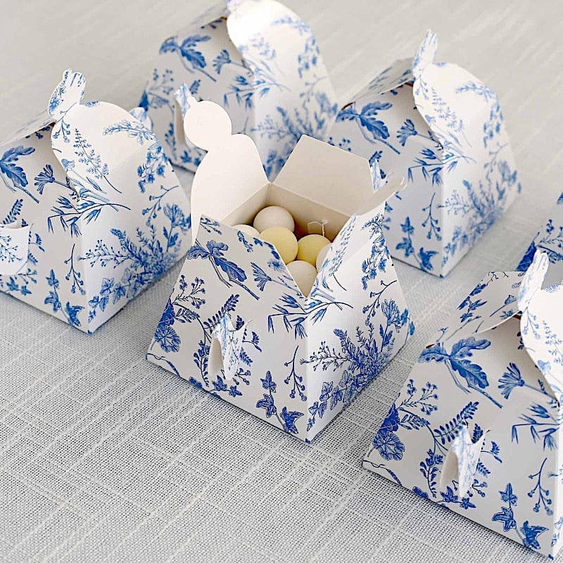 25 Mini Teapot Gift Boxes with Floral Print