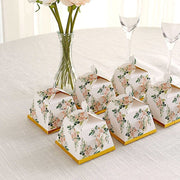 25 Mini Teapot Gift Boxes with Floral Print