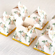 25 Mini Teapot Gift Boxes with Floral Print