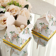 25 Mini Teapot Gift Boxes with Floral Print