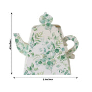 25 Mini Teapot Gift Boxes with Floral Print