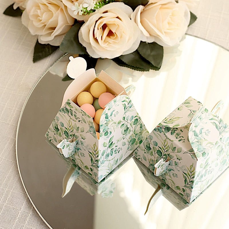 25 Mini Teapot Gift Boxes with Floral Print