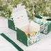 25 Monstera Leaf Print Favor Gift Boxes with Satin Ribbon Bow - Green BOX_2X2_FLOR01_GRN