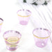 25 Pack 9 oz Plastiс Party Cups with Gold Rim - Disposable Tumblers