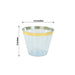 25 Pack 9 oz Plastiс Party Cups with Gold Rim - Disposable Tumblers