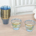 25 Pack 9 oz Plastiс Party Cups with Gold Rim - Disposable Tumblers