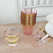 25 Pack 9 oz Plastiс Party Cups with Gold Rim - Disposable Tumblers