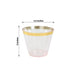 25 Pack 9 oz Plastiс Party Cups with Gold Rim - Disposable Tumblers