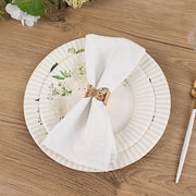 25 Paper 8" Round Dessert Plates Floral Print - White and Sage Green DSP_PPR0029_8_SAGE