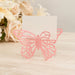 25 Paper Butterfly Place Card Holders with White Printable Cards