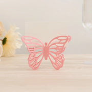 25 Paper Butterfly Place Card Holders with White Printable Cards