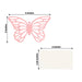 25 Paper Butterfly Place Card Holders with White Printable Cards