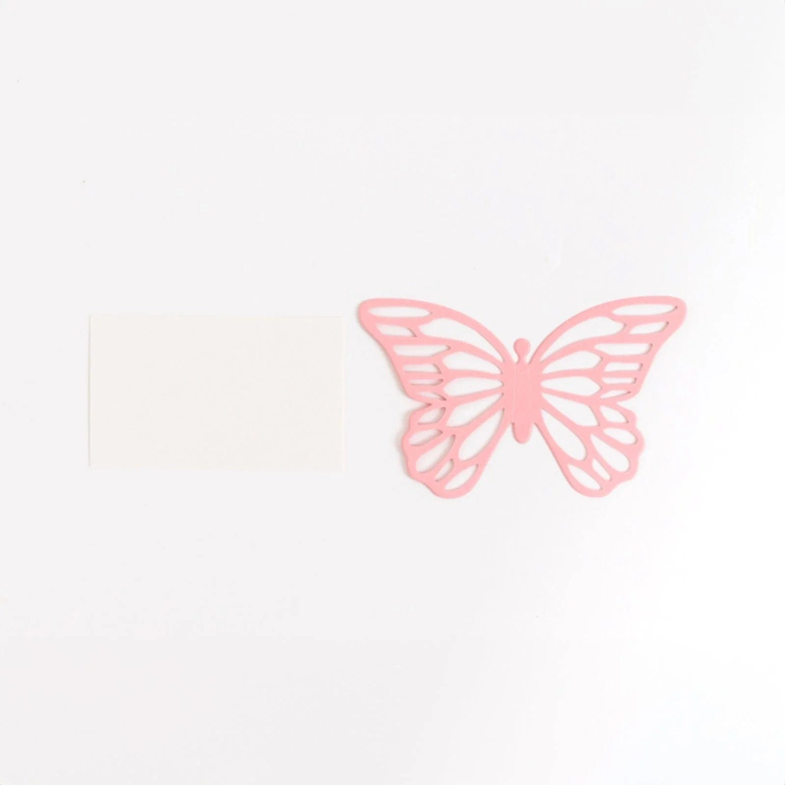 25 Paper Butterfly Place Card Holders with White Printable Cards