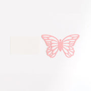 25 Paper Butterfly Place Card Holders with White Printable Cards