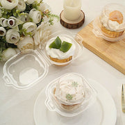25 pcs 4" Cupcake Boxes with Dome Lid Wedding Favor Holders - Clear BOX_CUP_CAKE09_CLR
