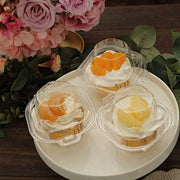 25 pcs 4" Cupcake Boxes with Dome Lid Wedding Favor Holders - Clear BOX_CUP_CAKE09_CLR