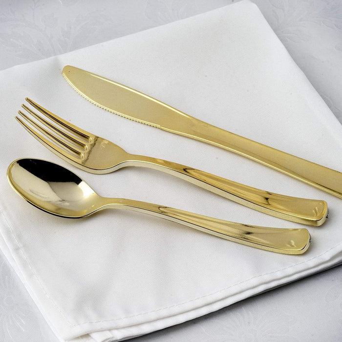 25 pcs Glittered Dinner Spoons - Disposable Tableware