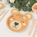 25 Round 7" Teddy Bear Dessert Appetizer Paper Plates - Brown DSP_PPR0019_7_BRN