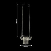 25" Round Acrylic Hanging Crystal Chandelier Cake Stand CHDLR_069_24_CLR