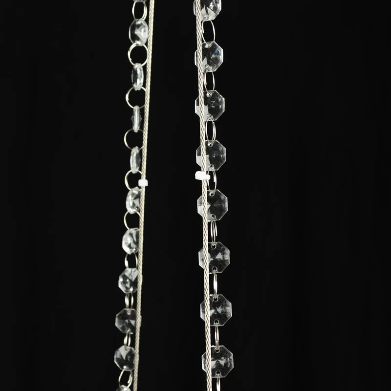 25" Round Acrylic Hanging Crystal Chandelier Cake Stand CHDLR_069_24_CLR