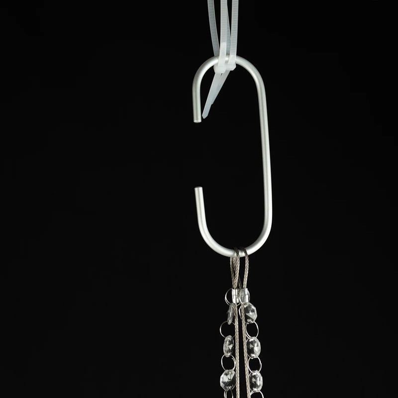 25" Round Acrylic Hanging Crystal Chandelier Cake Stand CHDLR_069_24_CLR