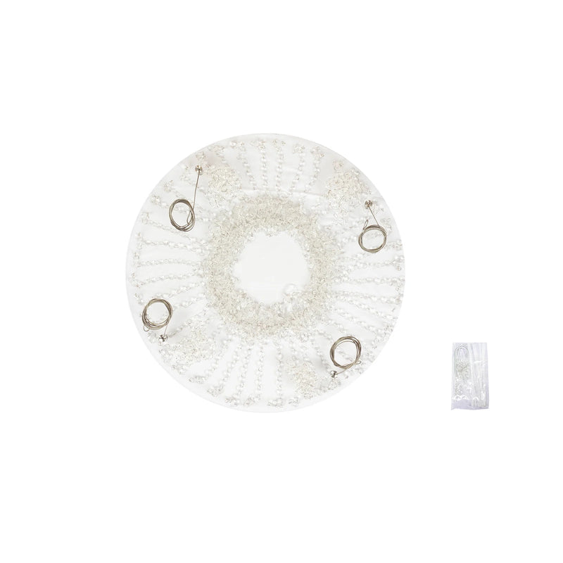 25" Round Acrylic Hanging Crystal Chandelier Cake Stand CHDLR_069_24_CLR