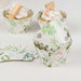 25 Round Paper Cupcake Wrappers with Eucalyptus Leaves Print - Green and White CAKE_WRAP_PAP05_GRN