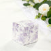 25 Square 3" x 3" Favor Boxes Floral Printed Gift Holders - White