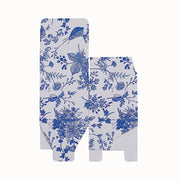 25 Square 3" x 3" Favor Boxes Floral Printed Gift Holders - White