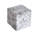 25 Square 3" x 3" Favor Boxes Floral Printed Gift Holders - White BOX_3X3_FLOR01_SAGE