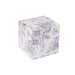 25 Square 3" x 3" Favor Boxes Floral Printed Gift Holders - White BOX_3X3_FLOR23_LAV