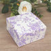 25 Square 4" x 4" Favor Boxes Floral Printed Gift Holders - White