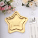 25 Star Shaped Dessert Appetizer Paper Plates - Gold