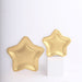 25 Star Shaped Dessert Appetizer Paper Plates - Gold