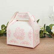 25 Tote Favor Boxes Floral Printed Gift Holders