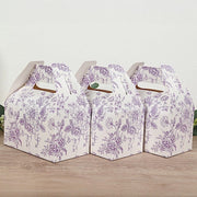 25 Tote Favor Boxes Floral Printed Gift Holders