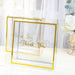 25 Trimmed 8" x 8" PVC Favor Boxes with Rope Handles and Thank You Print - Gold and Clear BAG_PVC06_8X8_CLGD