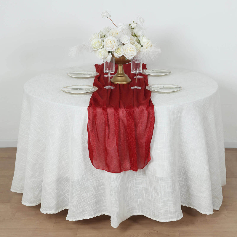27" x 120" Sparkling Glitter Table Runner