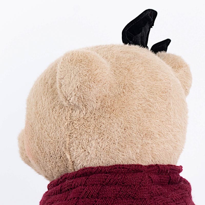 28" Girl Plush Teddy Bear Christmas Figurine with Knit Jackets