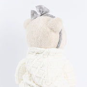 28" Girl Plush Teddy Bear Christmas Figurine with Knit Jackets