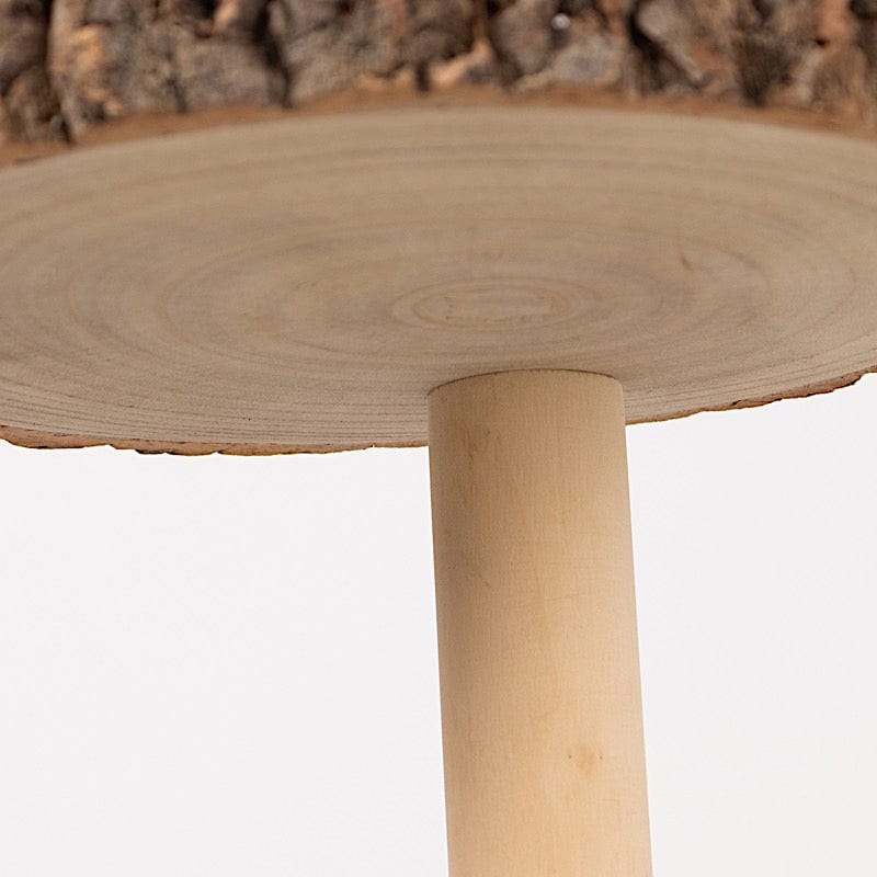 29" tall 4 Tier Rustic Wooden Cupcake Tower Stand - Natural CAKE_WOD001_4T_NAT