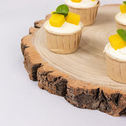 29" tall 4 Tier Rustic Wooden Cupcake Tower Stand - Natural CAKE_WOD001_4T_NAT