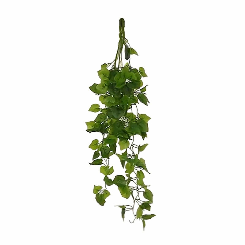 3 Artificial Cottonwood Leaves Bushes Hanging Vines - Green ARTI_GRN_HANG03_40