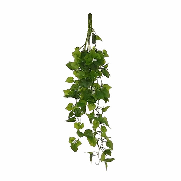 3 Artificial Cottonwood Leaves Bushes Hanging Vines - Green ARTI_GRN_HANG03_40