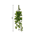 3 Artificial Cottonwood Leaves Bushes Hanging Vines - Green ARTI_GRN_HANG03_40